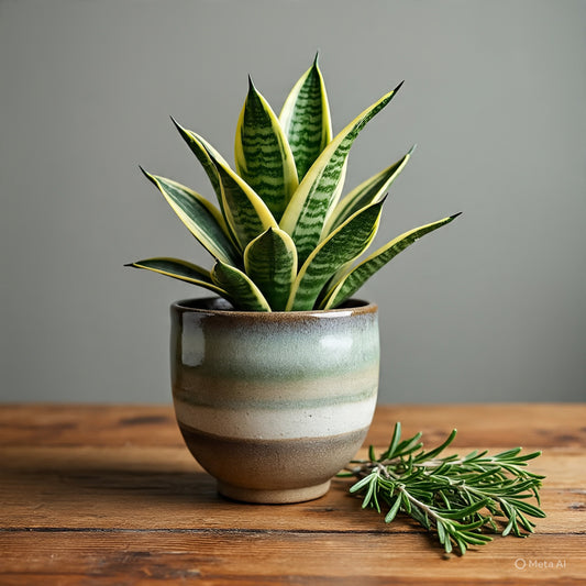 Variegated Sansevieria Golden Plant